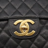 Secondhand Chanel Vintage Classic Single Flap Bag Quilted Caviar