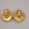 Secondhand Chanel Vintage Round Clip-On Earrings Metal with Faux