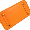 Hermes Birkin Handbag Orange Togo with Palladium Hardware