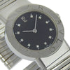 Secondhand Bvlgari Tubogas Quartz Watch Stainless Steel with Diamond Markers