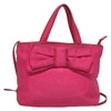 Prada Logo Bow Convertible Tote Tessuto with Leather