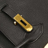 Secondhand Hermes Birkin Handbag Black Togo with Gold Hardware