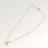 Secondhand Christian Dior D logo Pendant Necklace