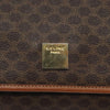 Celine Vintage Macadam Shoulder Bag Canvas and Leather