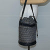 Secondhand Fendi FF Logo Mon Tresor Bucket Bag Printed Shearling with