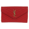 Saint Laurent Cassandra Wallet on Strap leather