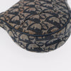 Christian Dior Vintage Saddle Bag Diorissimo Canvas