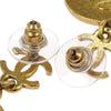 Secondhand Chanel CC Star Round Drop Earrings Metal with