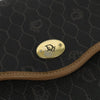 Christian Dior Vintage Honeycomb Flap Crossbody Bag Coated Canvas