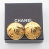 Secondhand Chanel Vintage Round CC Clip-On Earrings