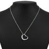 Secondhand Tiffany & Co. Elsa Peretti Open Heart Pendant Necklace Sterling