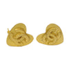 Secondhand Chanel Vintage CC Heart Clip-On Earrings
