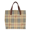 Secondhand Burberry Top Handle Tote Haymarket