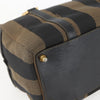 Fendi Vintage Pequin Convertible Boston Bag Coated Canvas