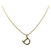 Secondhand Christian Dior D logo Pendant Necklace