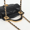 Secondhand Chanel Lady Handle Flap Card Holder on Chain Quilted