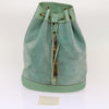 Secondhand Gucci Vintage Bamboo Drawstring Backpack Suede and