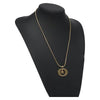 Secondhand Christian Dior Round Logo Pendant Necklace