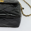 Secondhand Chanel Vintage Square Front Pocket Camera Bag Quilted Patent