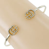 Secondhand Gucci GG Running Cuff Bracelet 18K Yellow Gold with Diamonds