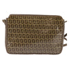Fendi Vintage Zip Crossbody Bag Zucchino Canvas