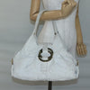 Secondhand Bvlgari Chandra Hobo White Leather Bags