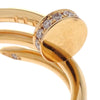 Secondhand Cartier Juste un Clou Double Ring 18K Rose Gold and Diamonds