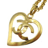 Secondhand Chanel CC Heart Pendant Necklace