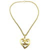 Secondhand Chanel CC Heart Pendant Necklace