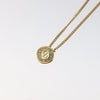 Secondhand Christian Dior CD Pendant Necklace Gold-plated