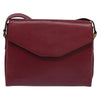 Secondhand Celine Circle logo Burgundy Leather Bags