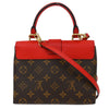 Louis Vuitton Locky Handbag Monogram Canvas with Leather