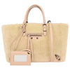 Balenciaga Papier A6 Zip Around Classic Studs Bag Shearling