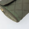 Prada Pushlock Chain Flap Bag Quilted Tessuto