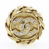 Secondhand Chanel Vintage Round CC Clip-On Earring
