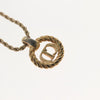 Secondhand Christian Dior CD Pendant Necklace Gold-plated