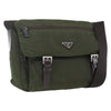Secondhand Prada Double Buckle Flap Messenger Bag Tessuto