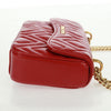 Secondhand Miu Miu Chain Flap Shoulder Bag Quilted Shiny