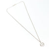 Secondhand Gucci Engraved Interlocking G Chain Link Pendant Necklace Sterling