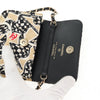 Secondhand Chanel Flap Card Holder on Chain Quilted Printed