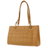 Secondhand Chanel Vintage Chocolate Bar Zip Around Tote Quilted