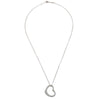 Tiffany & Co. Elsa Peretti Open Heart Pendant Necklace Sterling Silver