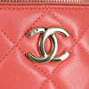 Chanel Classic Top Handle Vanity Case with Chain Quilted Lambskin