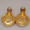 Secondhand Chanel Vintage Round Chain Clip-On Earrings Metal with Faux
