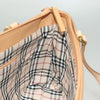 Secondhand Burberry Handle Tote Beige Leather Accessories