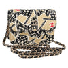 Secondhand Chanel Flap Card Holder on Chain Quilted Printed