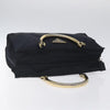 Secondhand Prada Metal Handles Tote Tessuto