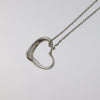 Secondhand Tiffany & Co. Elsa Peretti Open Heart Pendant Necklace Sterling