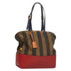 Fendi Pequin 2Bag Canvas and Leather
