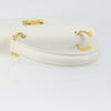 Secondhand Celine Gancini Handbag White Leather Bags